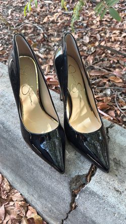 Jessica Simpson Black Patent Leather Pumps