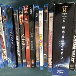Blue Ray Movies Star Wars, 300, Resident Evil 