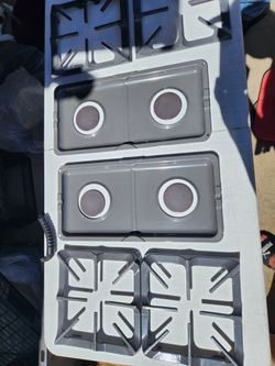 Gas Stove Grates & Drip Pans Set