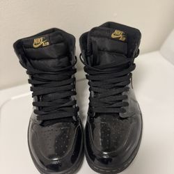 Nike Gold And Black Air Sneakers 