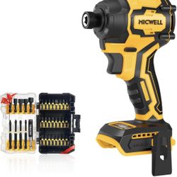 Cordless Impact Driver (Tool Only) for Dewalt 20V Max Battery, Lightweight 1/4" Impact Driver