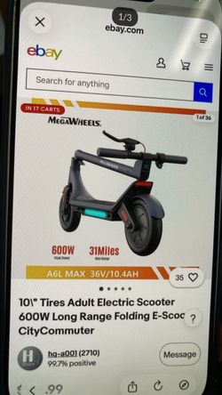 MEGAWHEELS A6L ECO Electric Scooter
