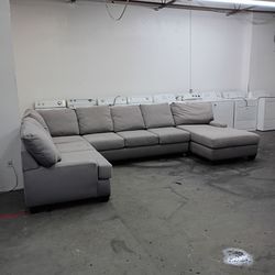 gray sectional couch large