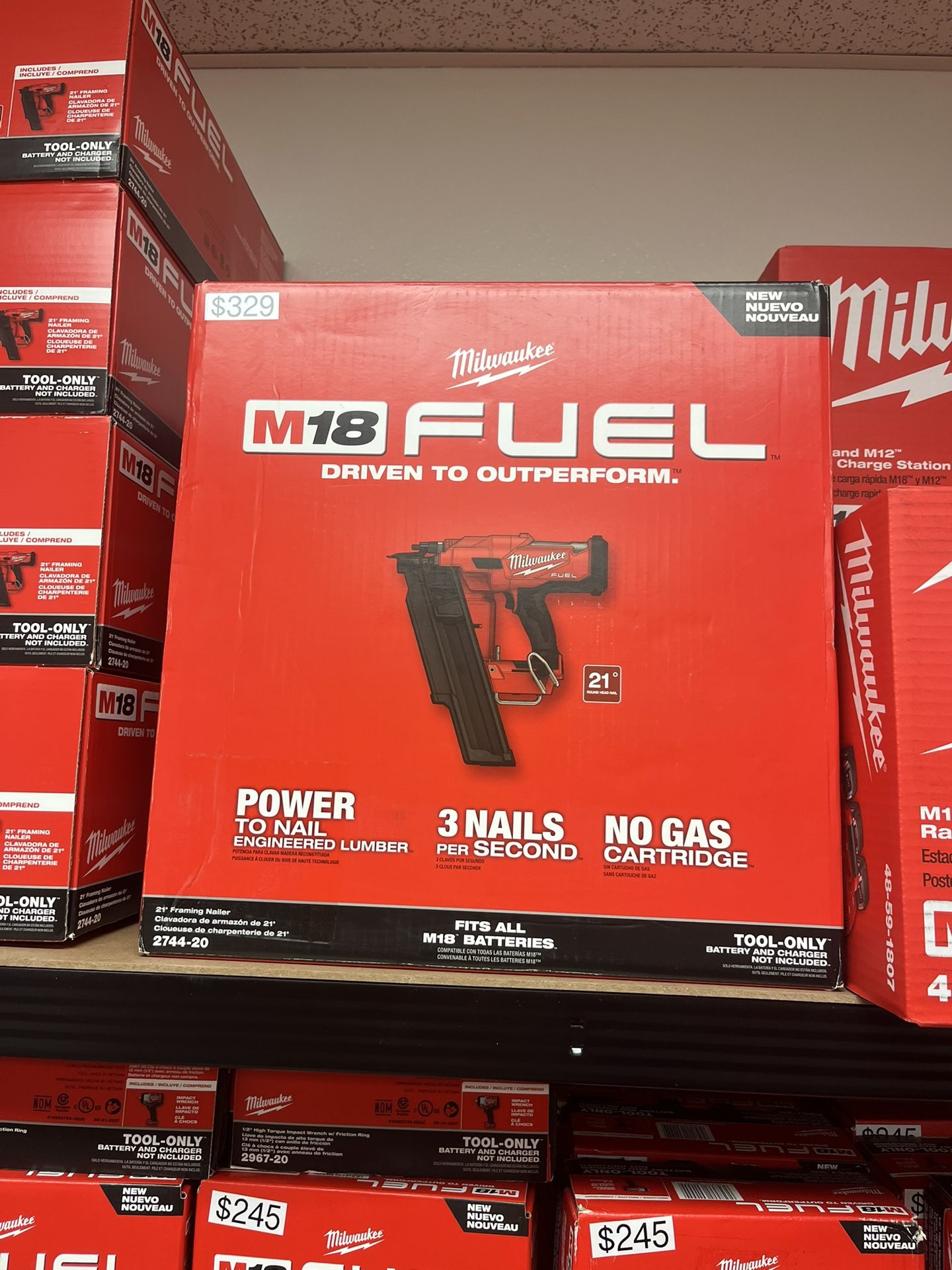 Milwaukee M18 Fuel 21 Degree Training Nailer