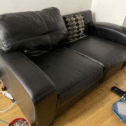 Nice Clean Leather Sofa, 139st and Lenox Ave Harlem