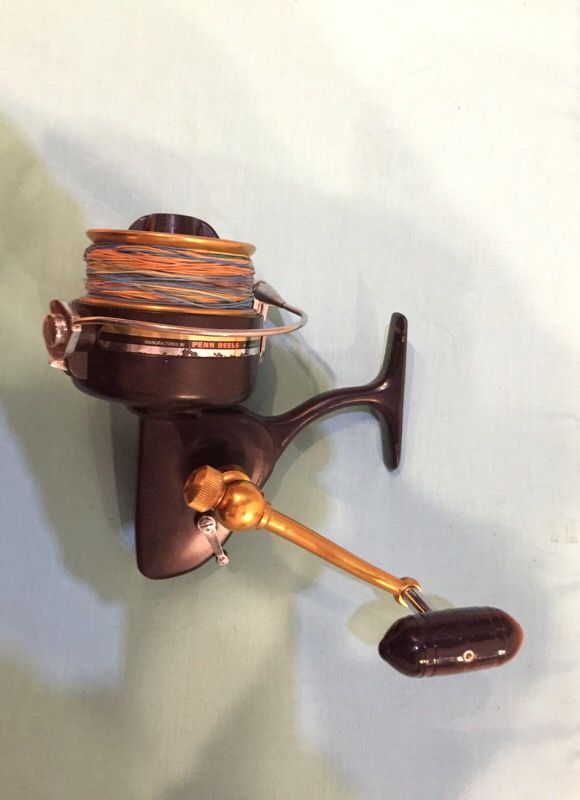 Penn 704Z surf fishing reel with 80lb braid