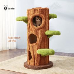 Magical Forest Cat Tree Tower, 50 Inches Tall