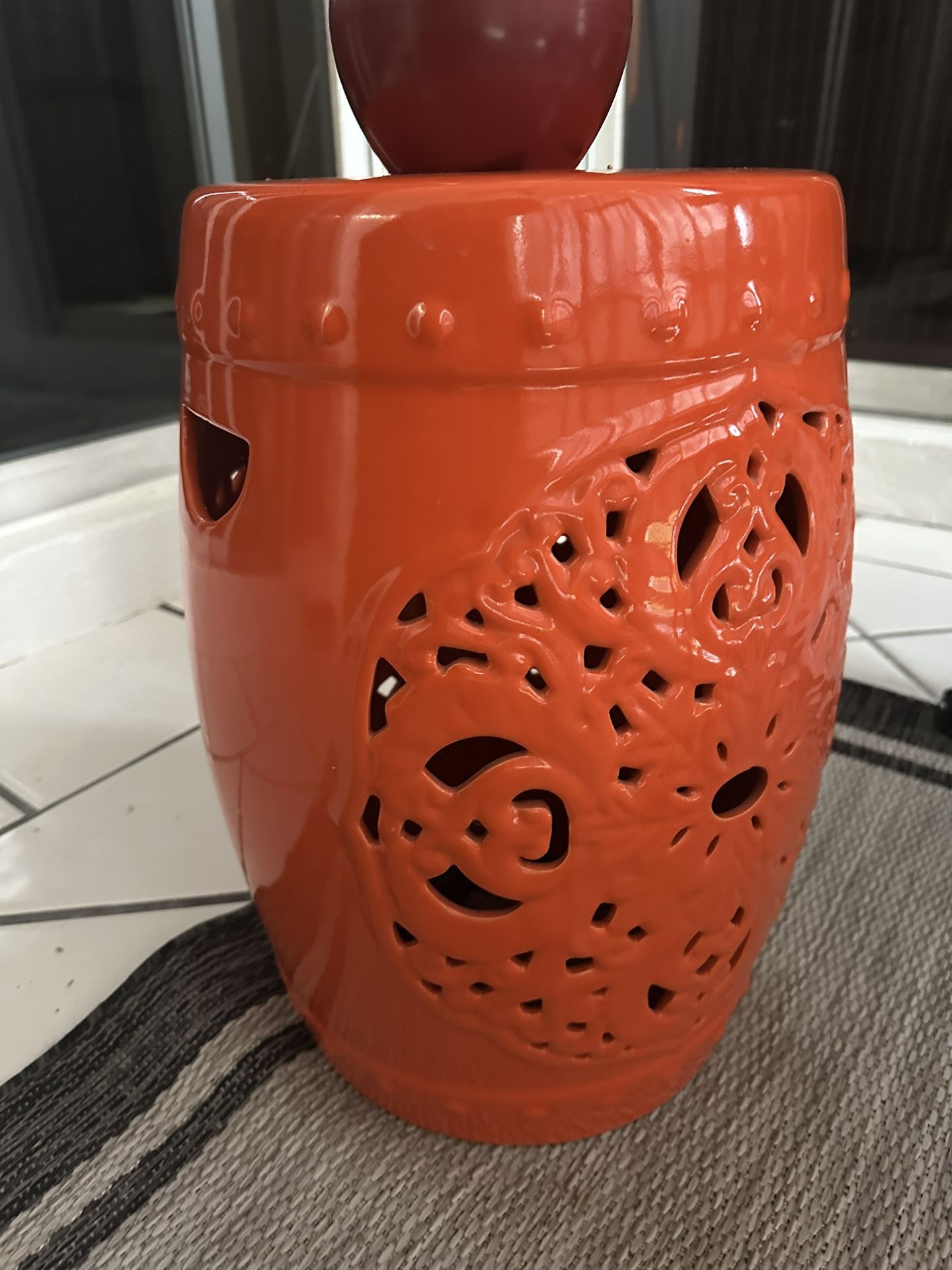 Ceramic Accent Stool