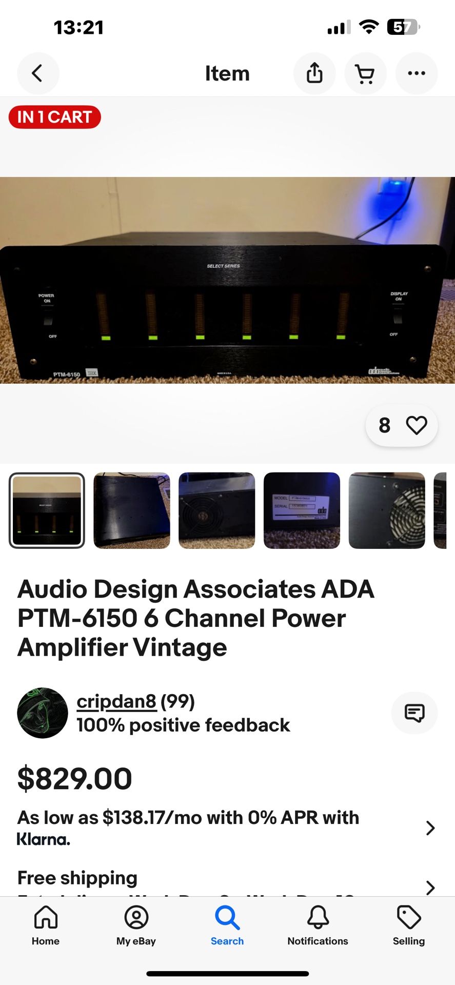 Amplifier ADA 6150 1200w Power