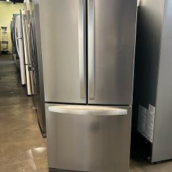 Whirlpool 30”Wide French Style Stainless Steel Refrigerator 