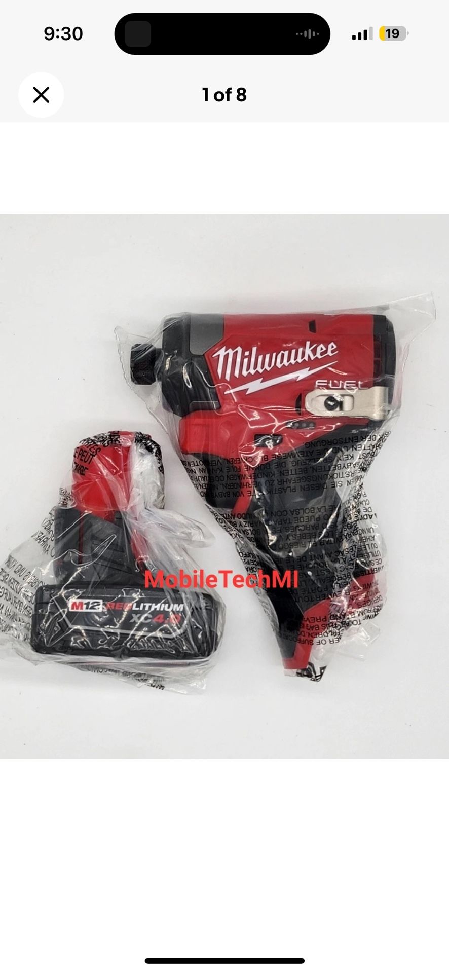 M12 Impact/w Battery