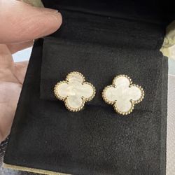 Vancleef Mother Of Pearl Earrings