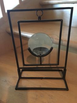 Decorative magnified candle holder 12.5" tall x 9" wide