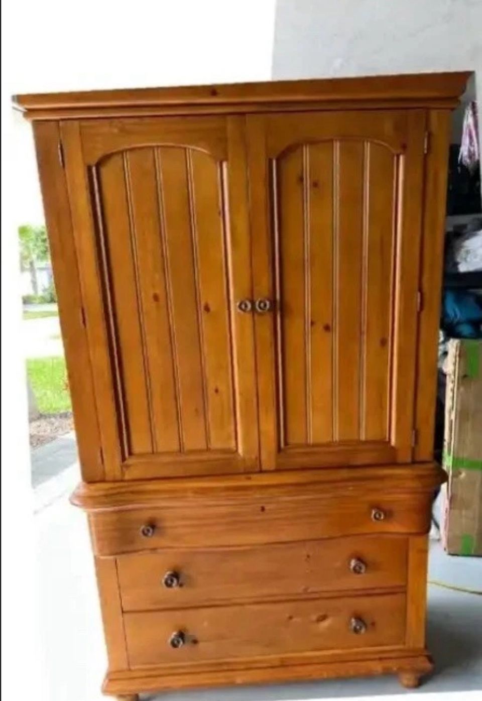 Wood Dresser / armoire by Stanley