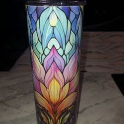 Stained Glass Tumbler Cup