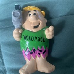 1992 Flintstones Barney Rubble Hollyrock With Camera PVC Figure 3”