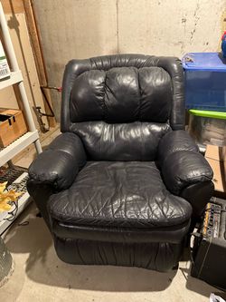 Leather swivel rocker recliner