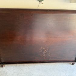 Headboard - FREE / fits King Size bed and Queen if needed  (solid hardwood)