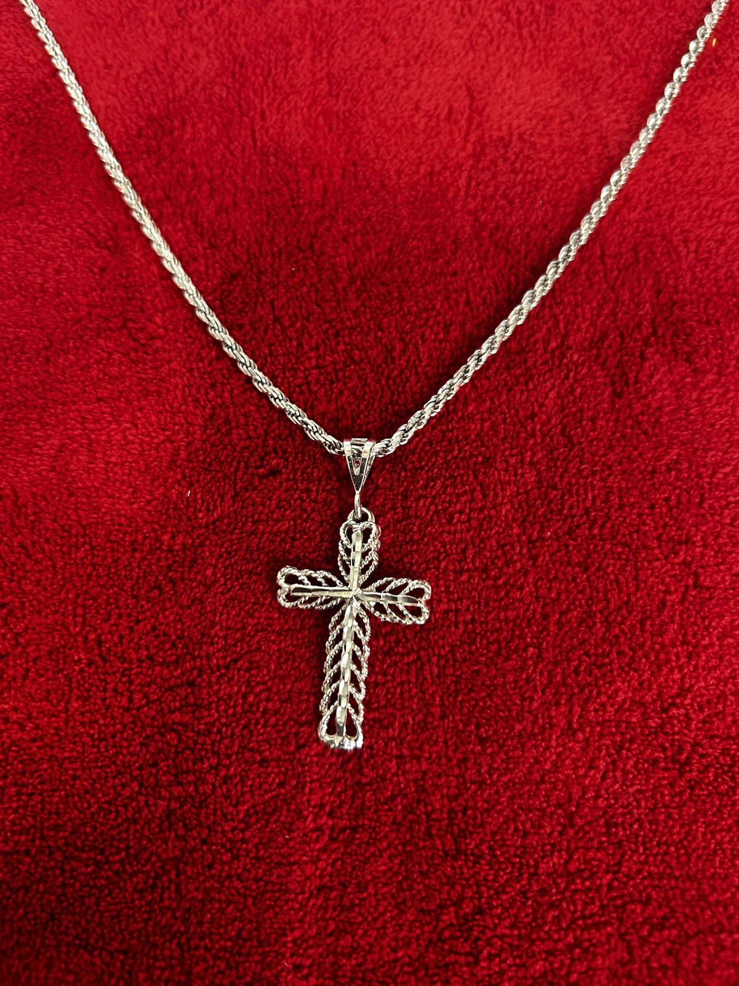 925 Sterling Silver Cross Necklace
