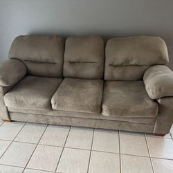 Plush Brown Sofa – $65 OBO