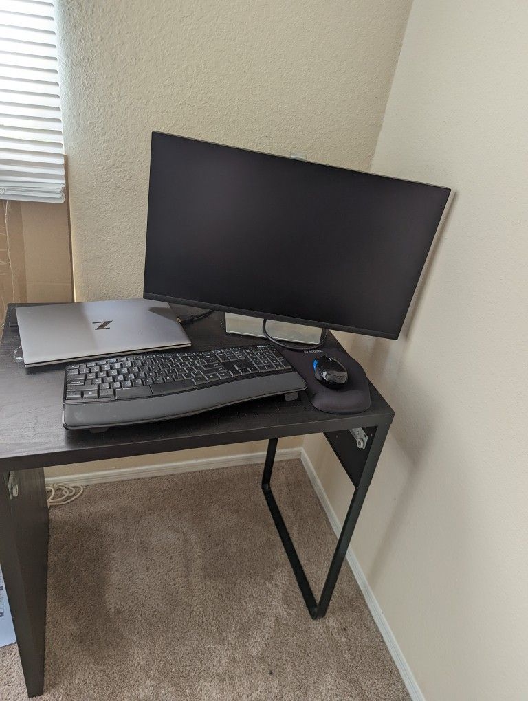 Black Office Desk 