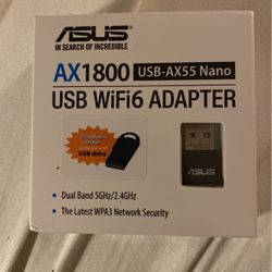 Asus AX 1800 USB AX55 Nano Wi-Fi 6 Adapter 