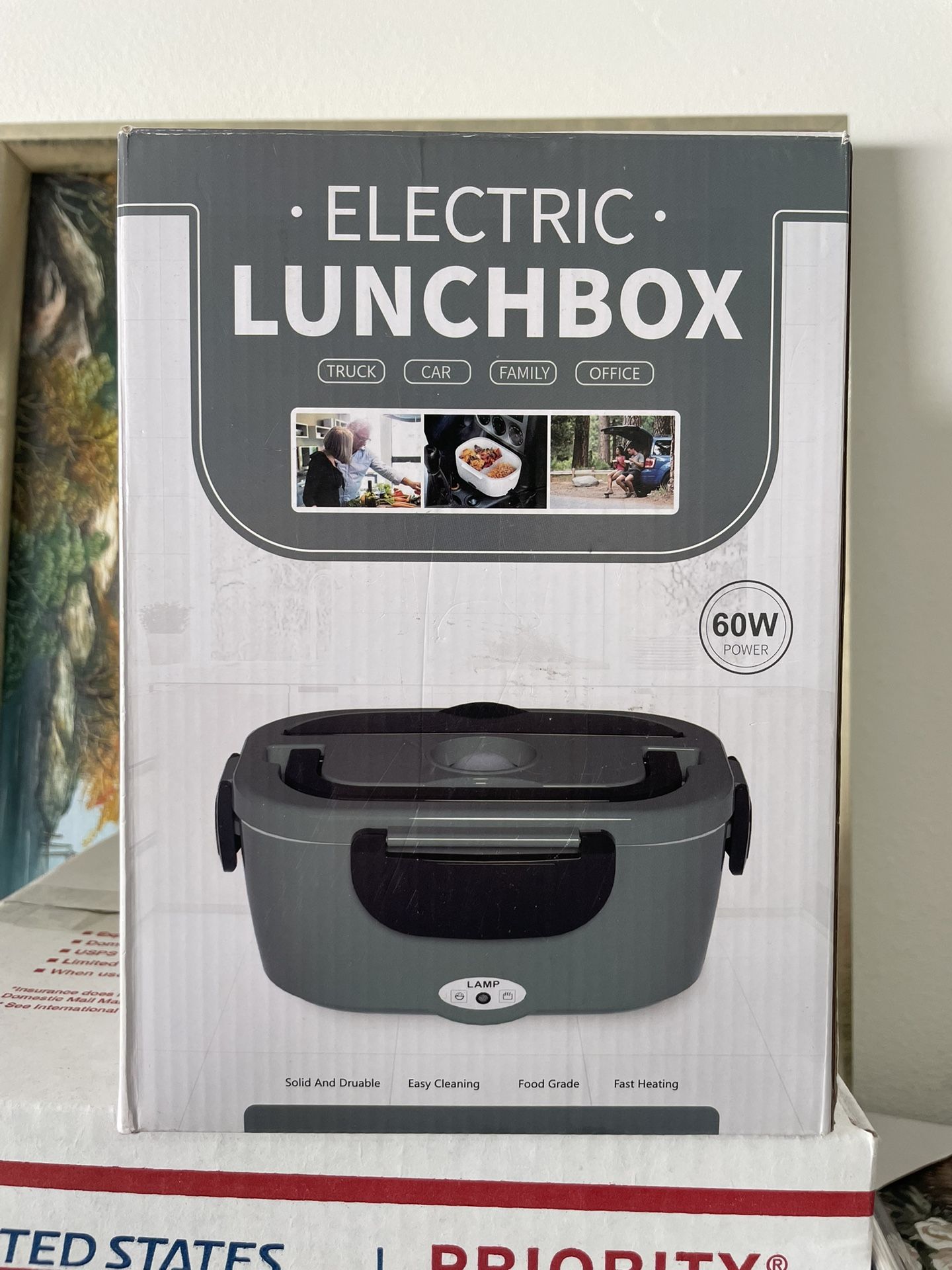 🔋 Brand New Electric Lunch Box – 1.5L, 60W Power – Heats Fast!
