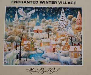 Springbok 1000 Piece Jigsaw Puzzle, Theme is Enchanted Winter Village Puzzle