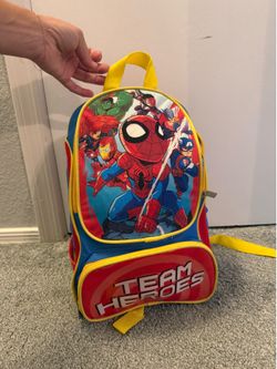 Kids Avengers little backpack and sleeping bag