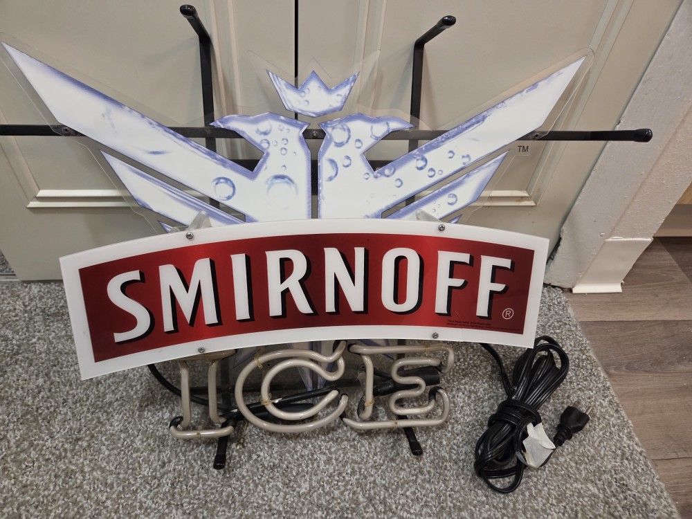 Vintage Smirnoff Neon Sign
