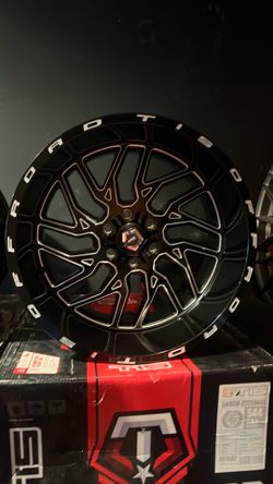 22x12 TIS Black & Milled 6x135/6x139.7 (set of 4)