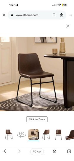 2 Drake Faux Leather Dining Chair, Espresso Brown