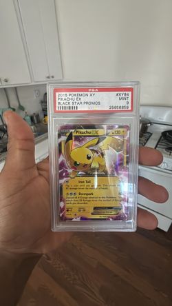 PSA 9 Mint 2015 Pokémon Pikachu EX Black Star Promo (XY84).