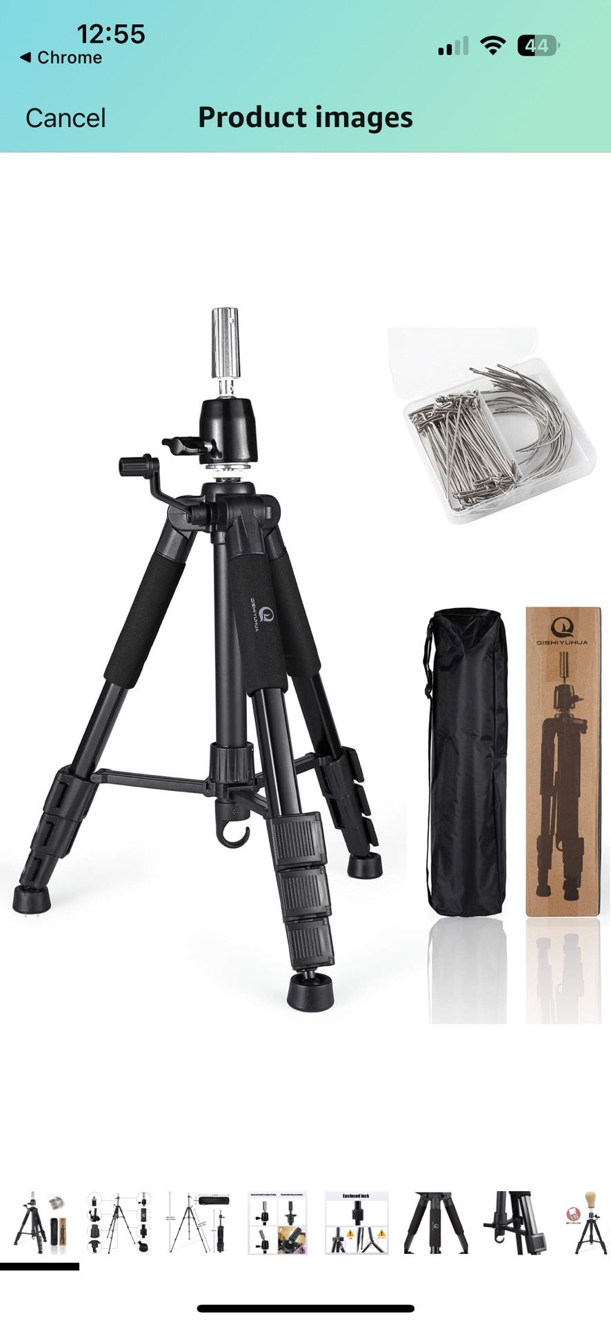 QISHI YUHUA Wig Stand Tripod