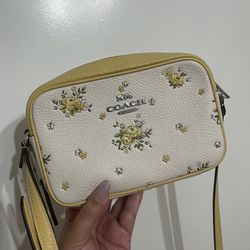 Coach Mini Jamie Crossbody Bag Floral Print
