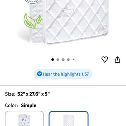 Toddler Mattress New Hypoallergenic 5” Thick