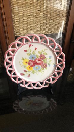 Vintage Italian Pottery Decorative Plate 