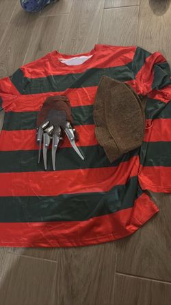 Freddy Krueger Men’s Costume Large Halloween Horror Nightmare on Elm Street