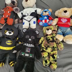 Build A Bear Lot Of 7 Star Wars, Batman, Rocket And More