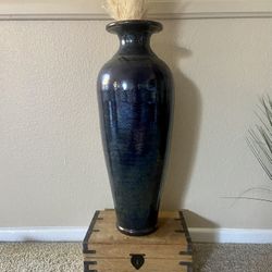 Large, Deep Blue Vase