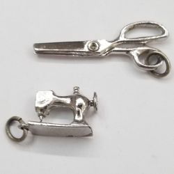 Two Silver Plated Charms