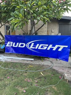 BUD LIGHT 10 Ft Beer Banner New!