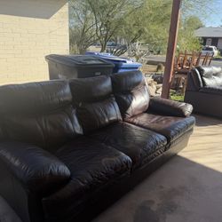 Sofa, Love Seat, Recliner And Dining Table With 6 Chairs