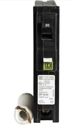 Square D - HOM120CAFIC Homeline 20 Amp Single-Pole CAFCI Circuit Breaker