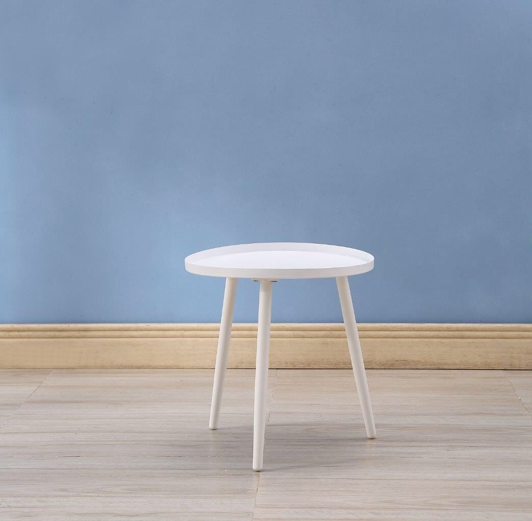 Oslo White Side Table