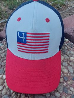 Par 4 Golf Trucker Cap with Embroidered USA Flag