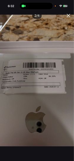 Apple iPad 6th Gen 32GB Silver