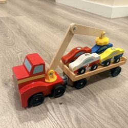 Melissa & Doug Wooden Car Loader Bundle