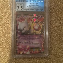 Mewtwo CGC Slab 7.5 Ex Promo Pokemon Card 