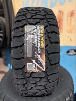275-55R20 RT Blackhawk $575 Instaladas y balanceadas  cash.  24914 east 5th st San Bernardino ca